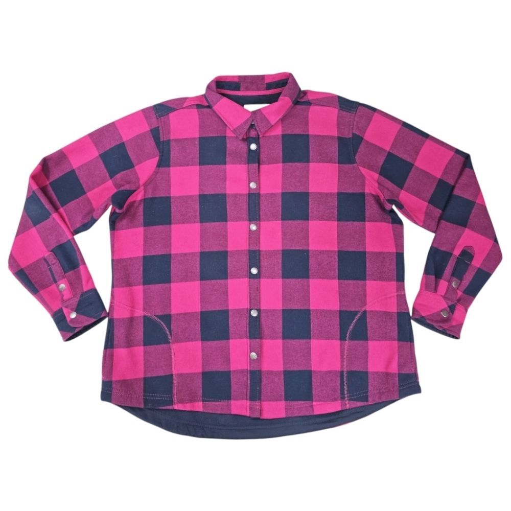 Orvis Plaid Button Up Fleece - image 1